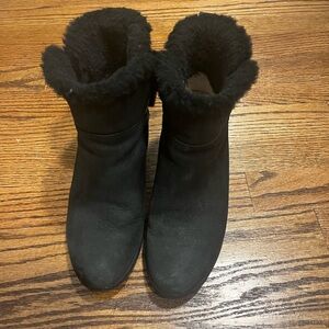 Ugg booties with sheep skin interior